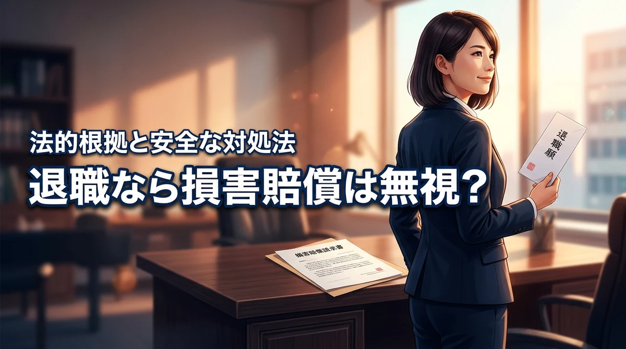 「退職したら損害賠償請求する」は無視していい?法的根拠と安全に辞める対処法