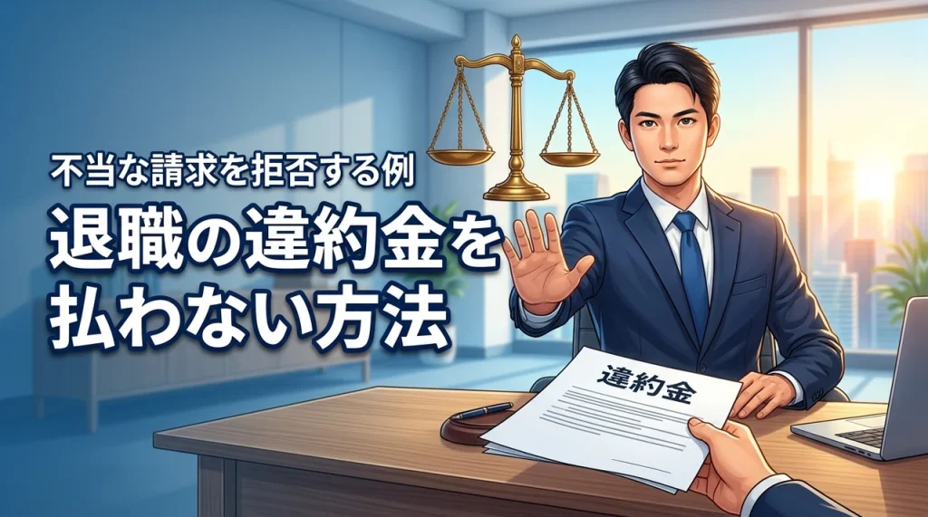 退職の違約金を払わない方法は？労基法16条の根拠と不当な請求を拒否する3つの例