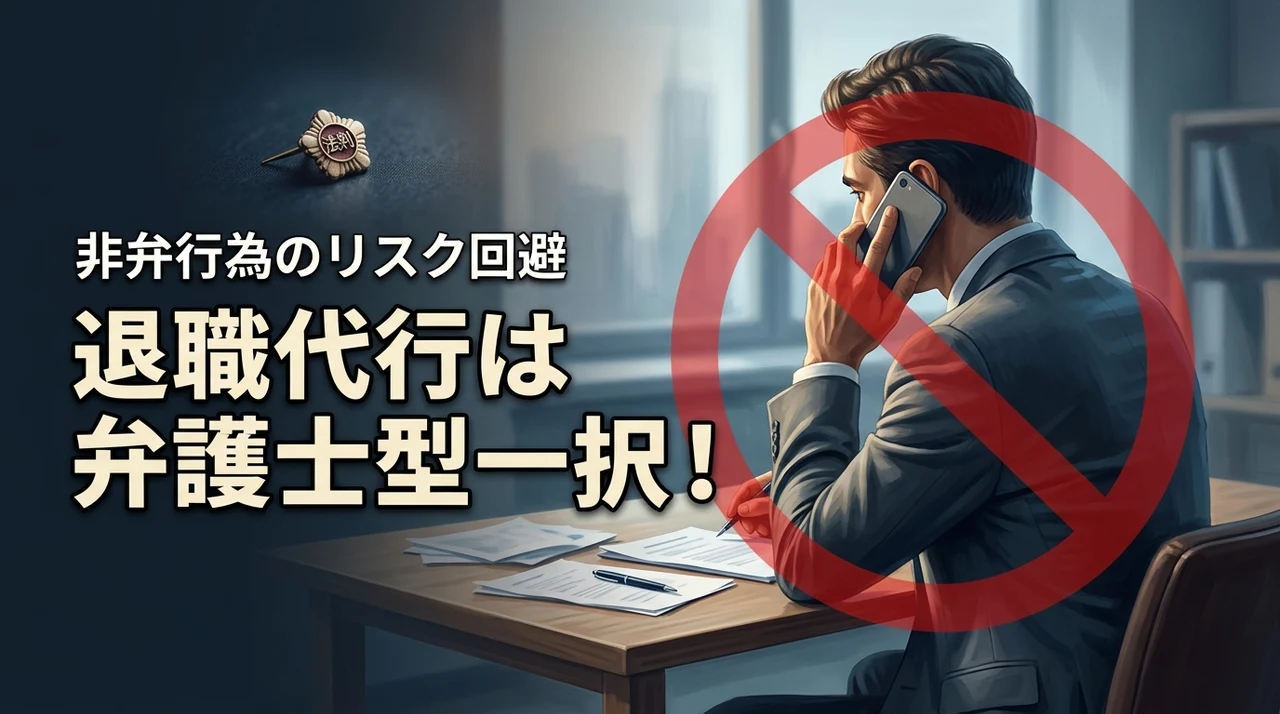 退職代行の非弁行為はリスク大！法的トラブルを避けて確実に辞めるなら弁護士型一択な理由