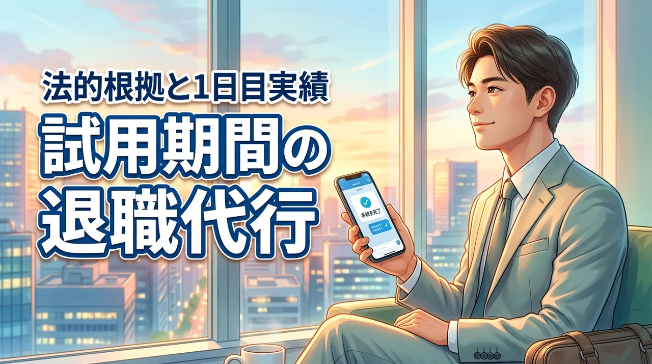 【法的根拠あり】試用期間の退職代行で即日辞める!入社1日目の対応実績も公開