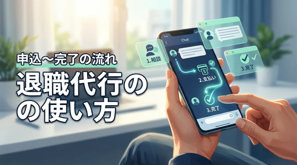 退職代行の使い方・流れを全ステップ解説！申し込みから退職完了まで最短即日で終わる