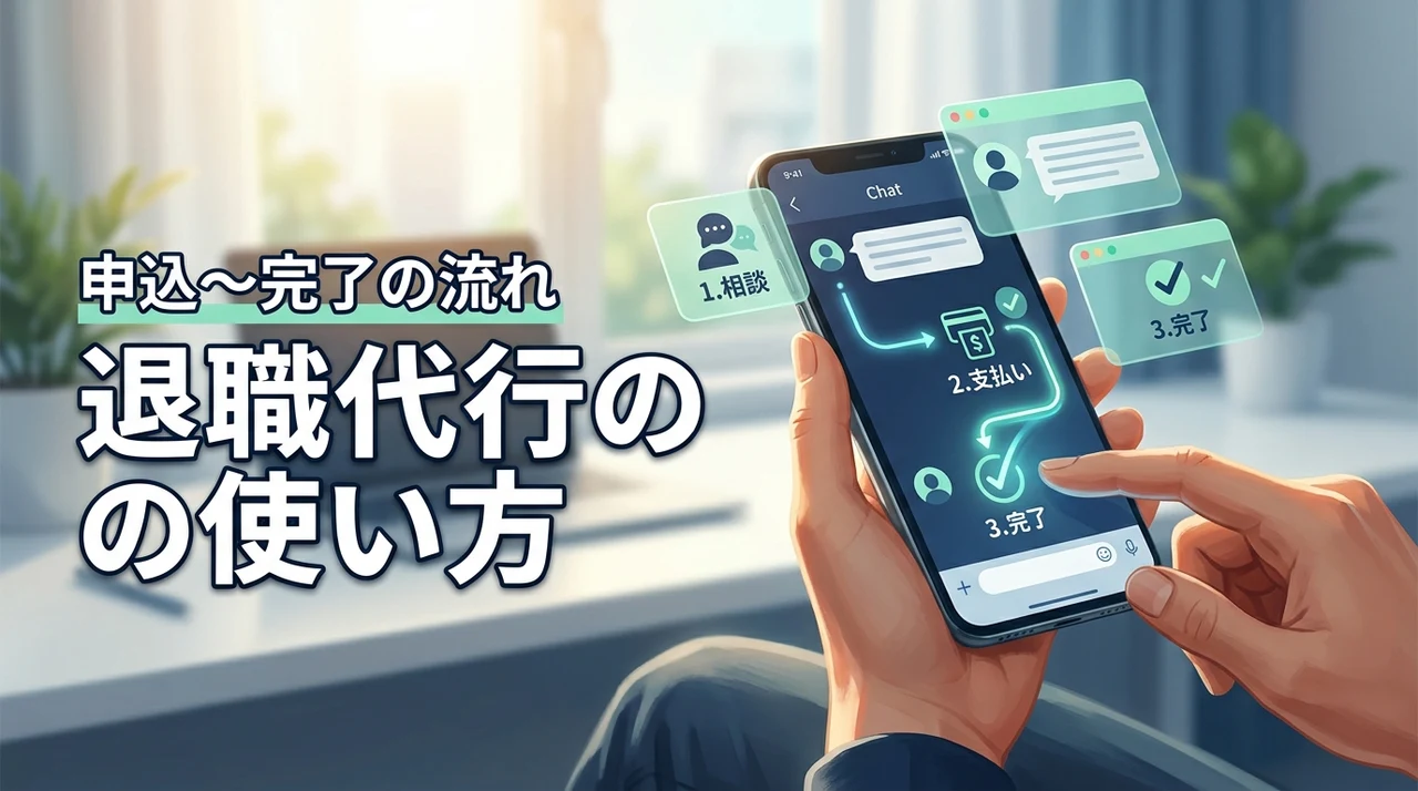 退職代行の使い方・流れを全ステップ解説！申し込みから退職完了まで最短即日で終わる
