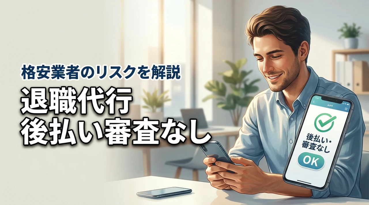 退職代行の後払い・審査なしは本当に安全?格安業者のリスクと確実に辞める方法