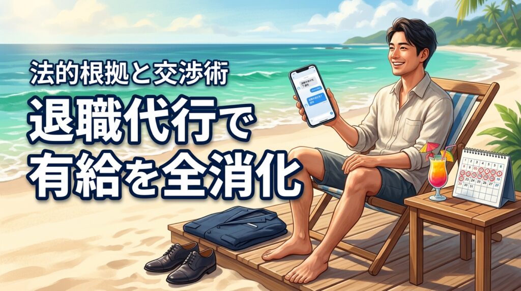有給消化は退職代行で確実に!損をせず全消化して辞めるための法的根拠と交渉術